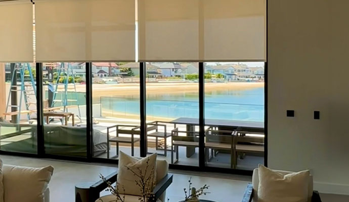 An interior shot of a luxury modern living