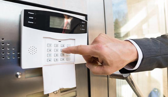 Commercial security alarm keypad