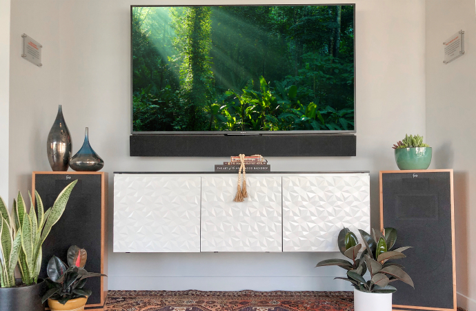 Customized TV Installation in Living Room