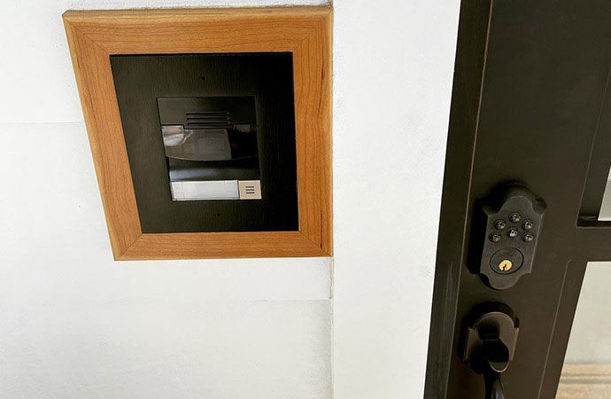 Enhanced security system with smart lock