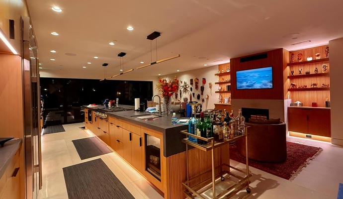 Modern residential kitchen interior