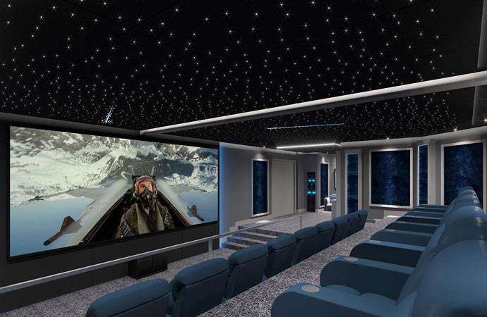 Home theatre indoor view