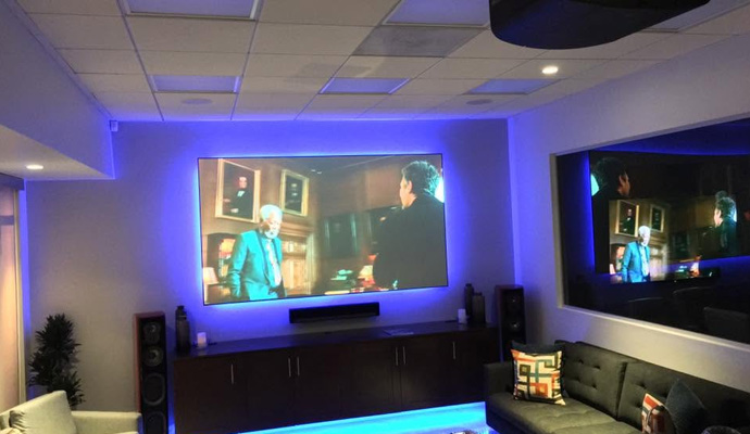 Home theater audio setting and speaker calibration