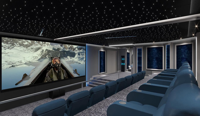 Home theater center channel speaker setup
