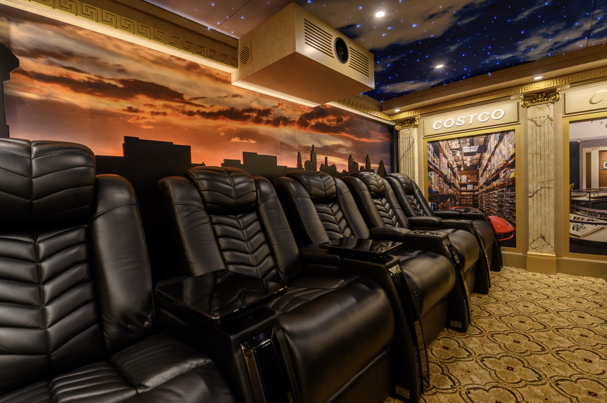 Las Vegas Theme Home Theater by Digital Installers South Bay 1 Star Ceilings
