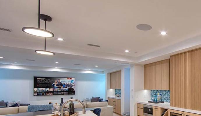 Lighting fixtures inside living space