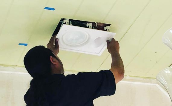 Professional lighting installation