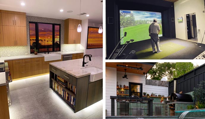  lighting solutions, golf simulators, and outdoor audio for enhanced entertainment and recreation