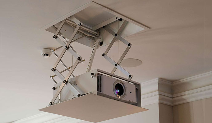 Projector lift system installed by Digital Installers