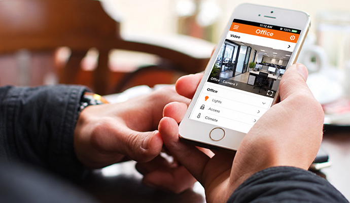 Remote access security app on smartphone