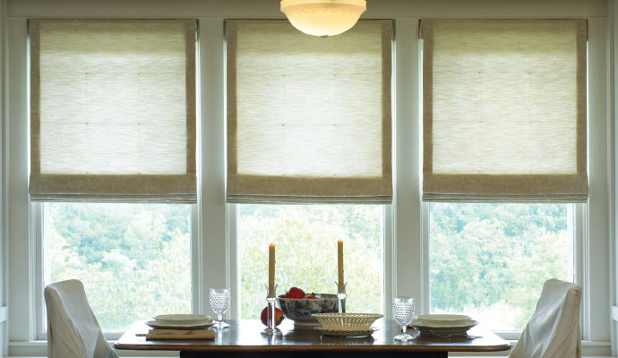 Roman shades window cover