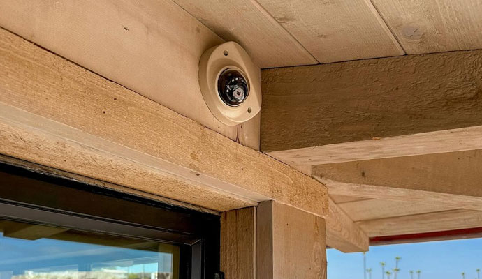 Outdoor video surveillance camera