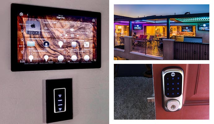 smart thermostats, lighting solution and smart lock