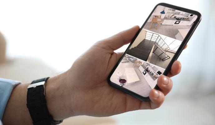 Smartphone home surveillance