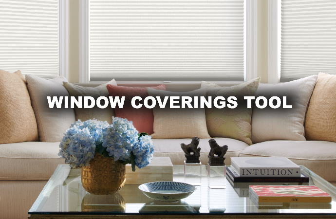 Use Window Covering Budget Tool